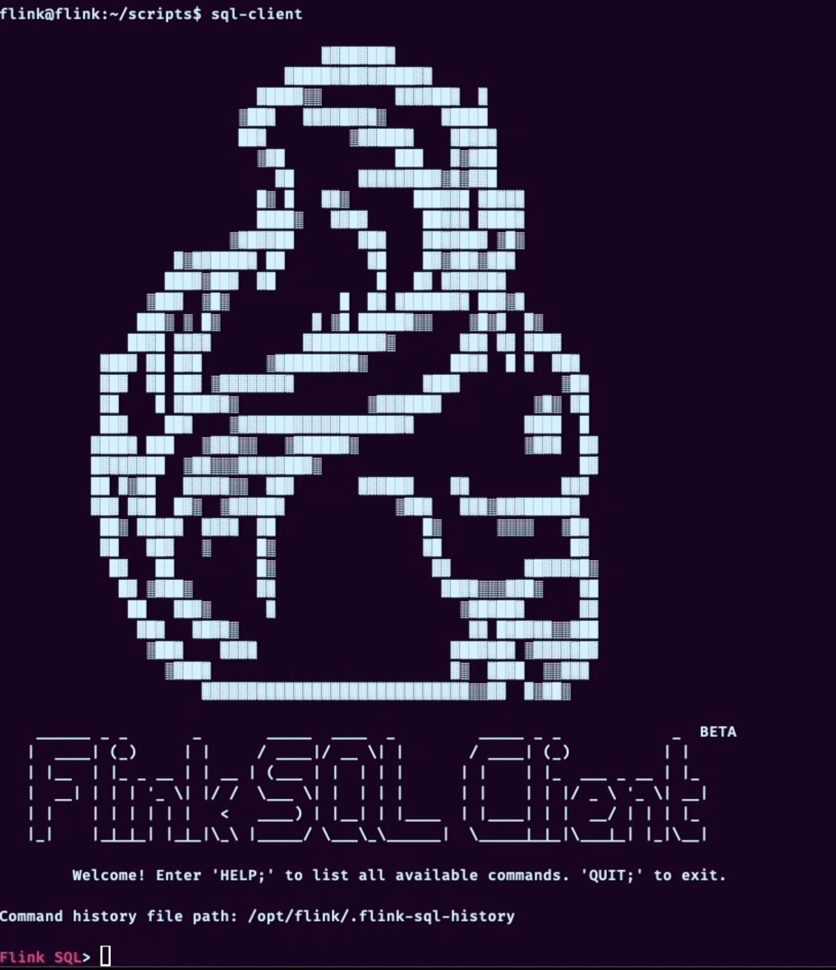 Flink SQL client in action